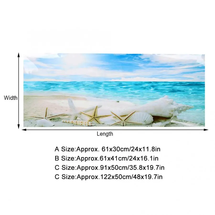 3D наклейка s-образный фон плакат декоративные картины с морскими звездами ПВХ