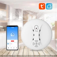 new tuya smart home fire wifi smoke alarm household wireless safety protection smoke detector built in high decibel speaker