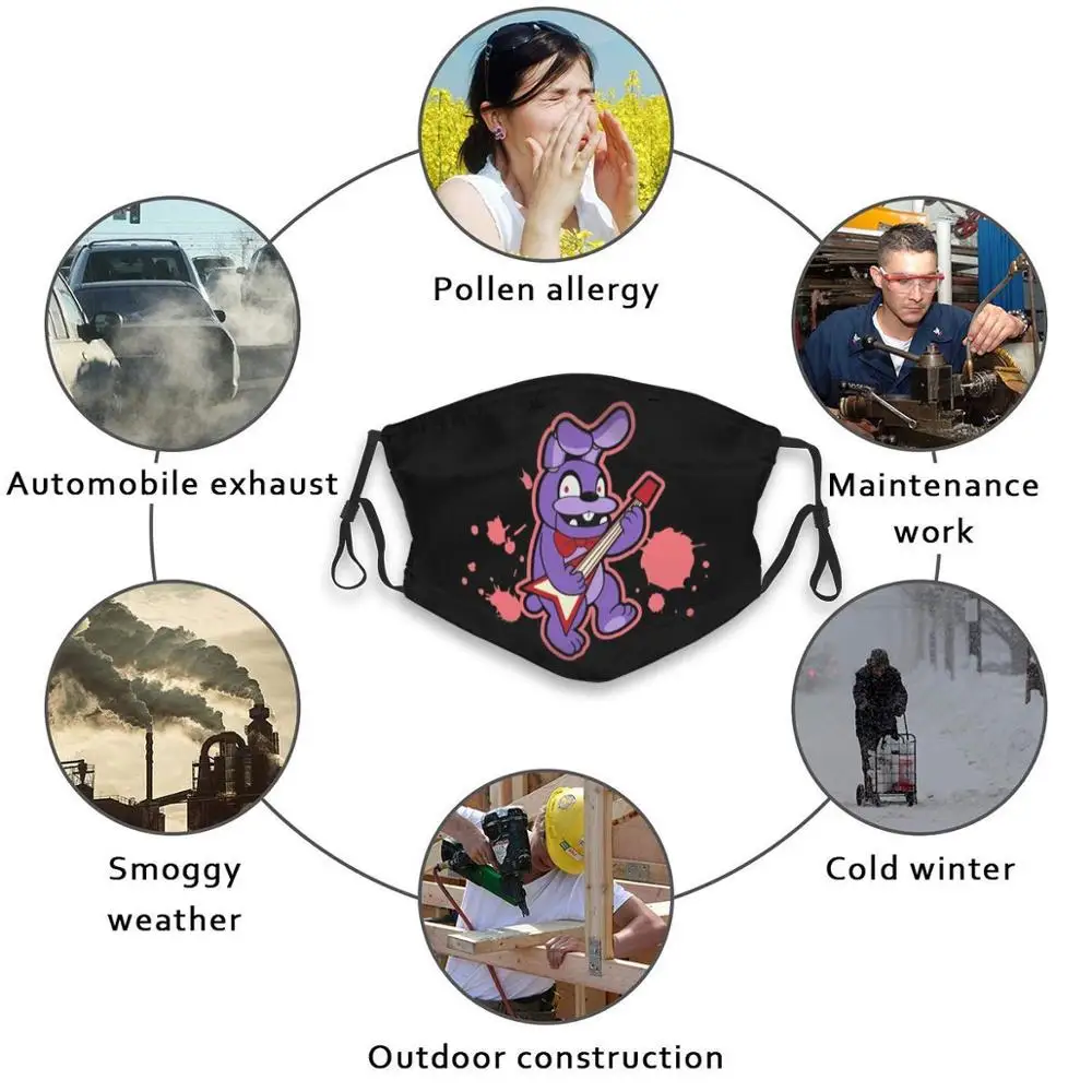 Многоразовая Пылезащитная маска для лица с фильтрами | Аксессуары одежды