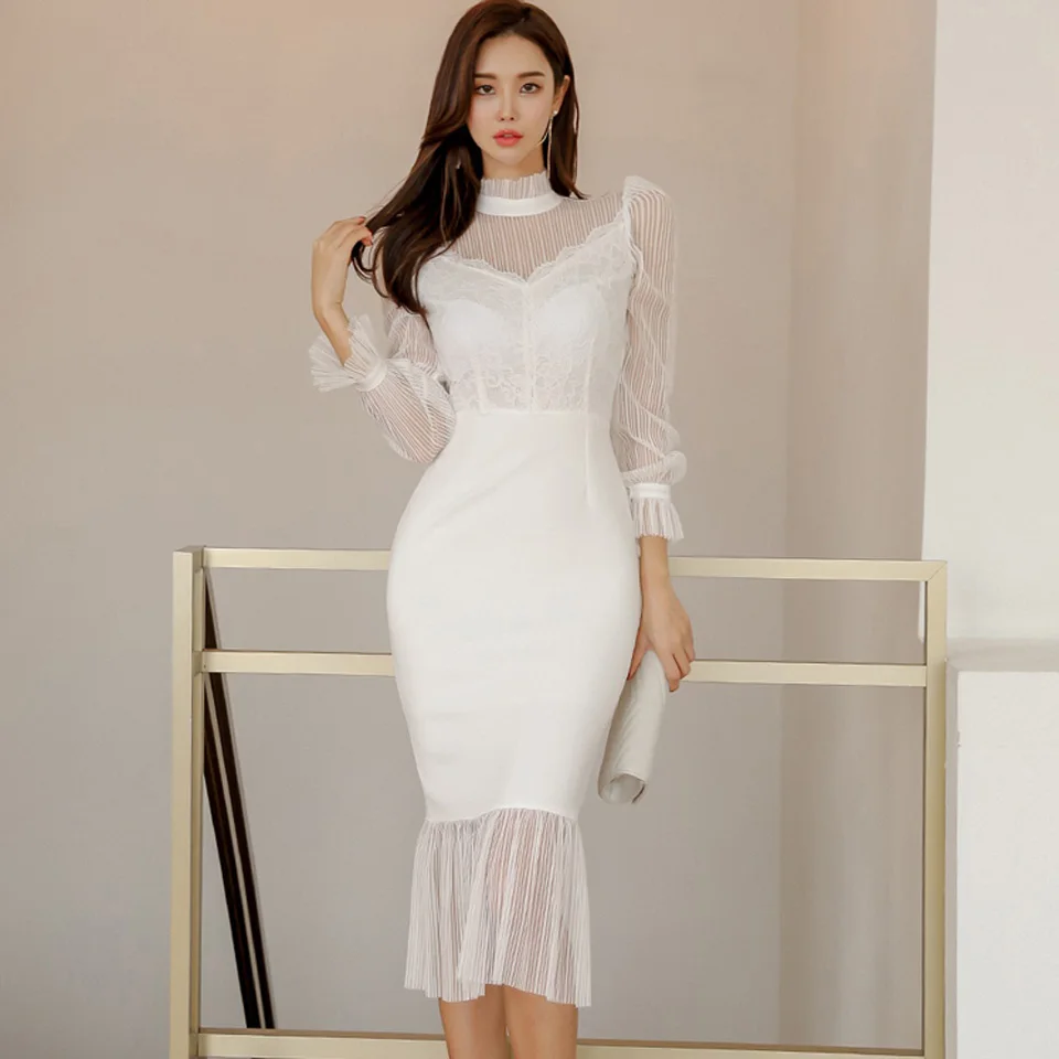 Черно-белое элегантное вечернее платье весенние сексуальные прозрачные