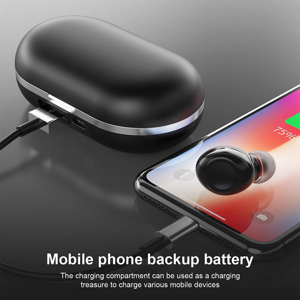 Bluetooth наушники для iPhone 11 Huawei P40 Samsung S20 Smart Touch TWS 5 0 беспроводные 2600 мАч Зарядное