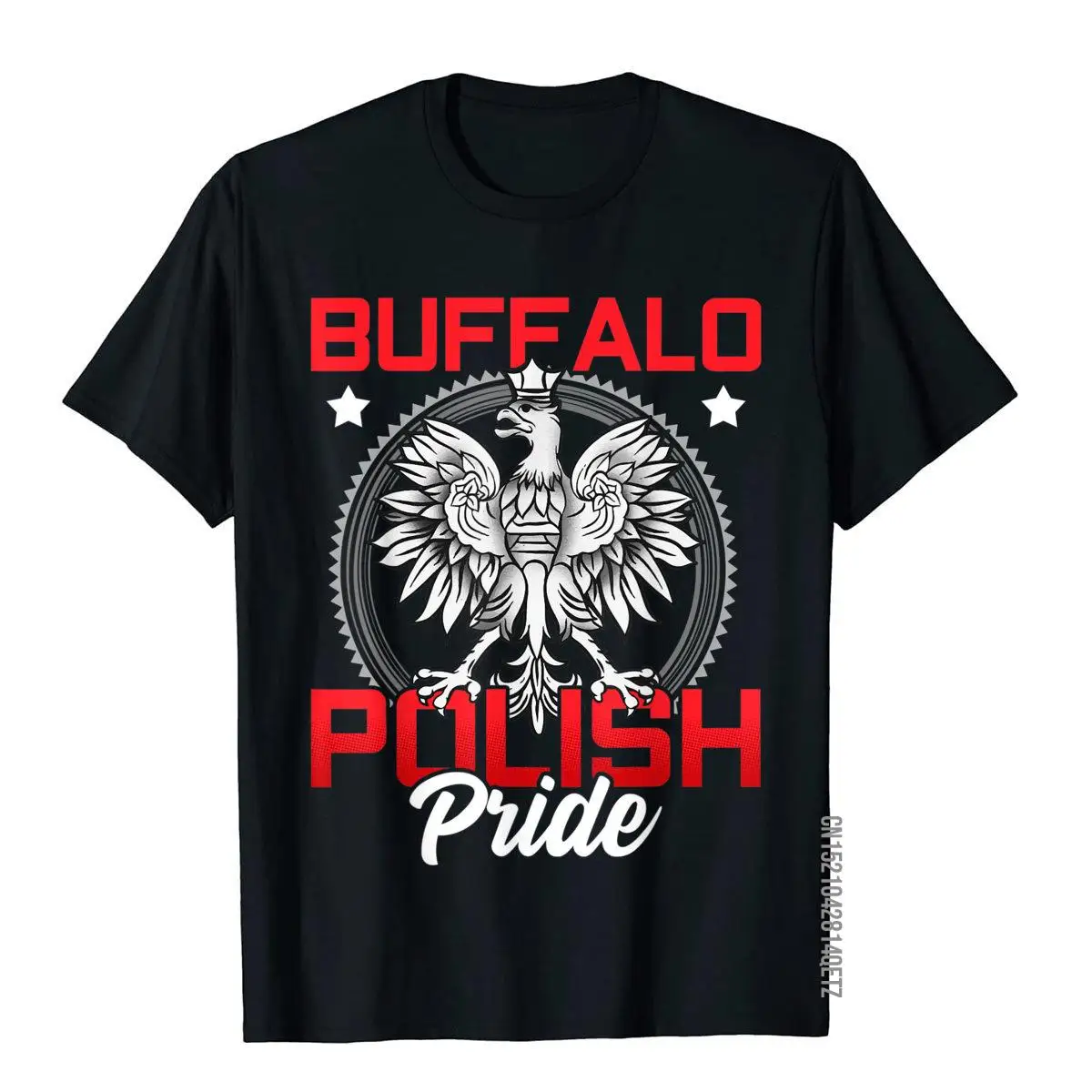 Мужская хлопковая Приталенная футболка с рисунком орла, польского гордости, динагусной гусеницы, 716