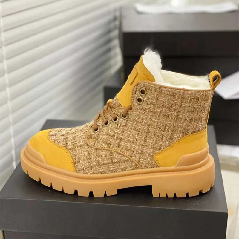 

Winter Warm Woman Boots Solid Ankle Boots Lace Up Shoes Women Wearable Suede Female Shoes Fashion Concise Ladies Boots Patchwork