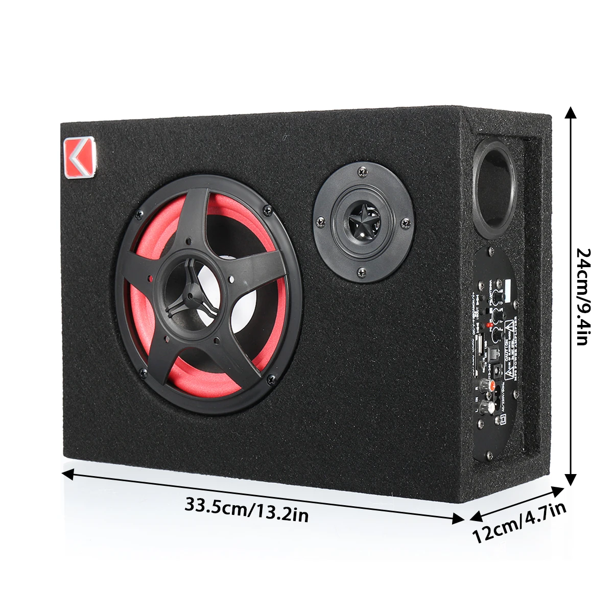 

350W Car Subwoofer Theater HIFI Amplifier Stereo Bass Under Seat Active Powerful 6inch Card Car Seat Power Digital Audio Speaker
