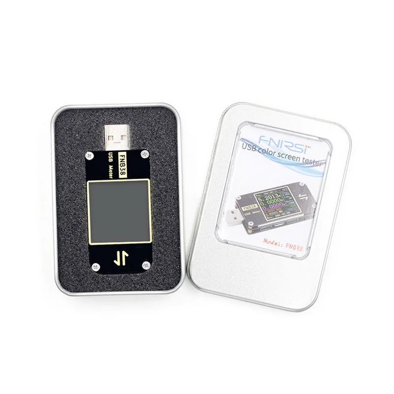 FNB38 USB Тестер DC Цифровой вольтметр Амперметр измеритель детектор индикатор банка