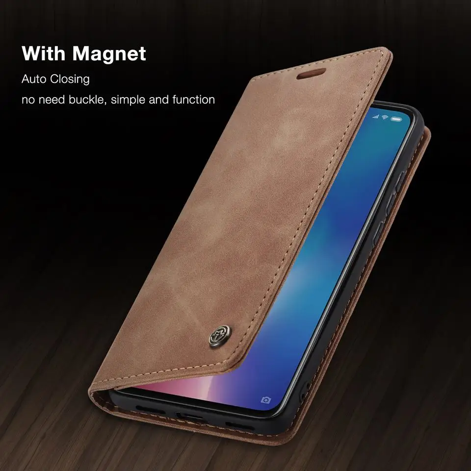 Роскошный Магнитный флип чехол для Xiaomi Redmi Note 8 Pro чехол-книжка из матовой кожи, чехол книжка для мобильного телефона Redmi Note 8