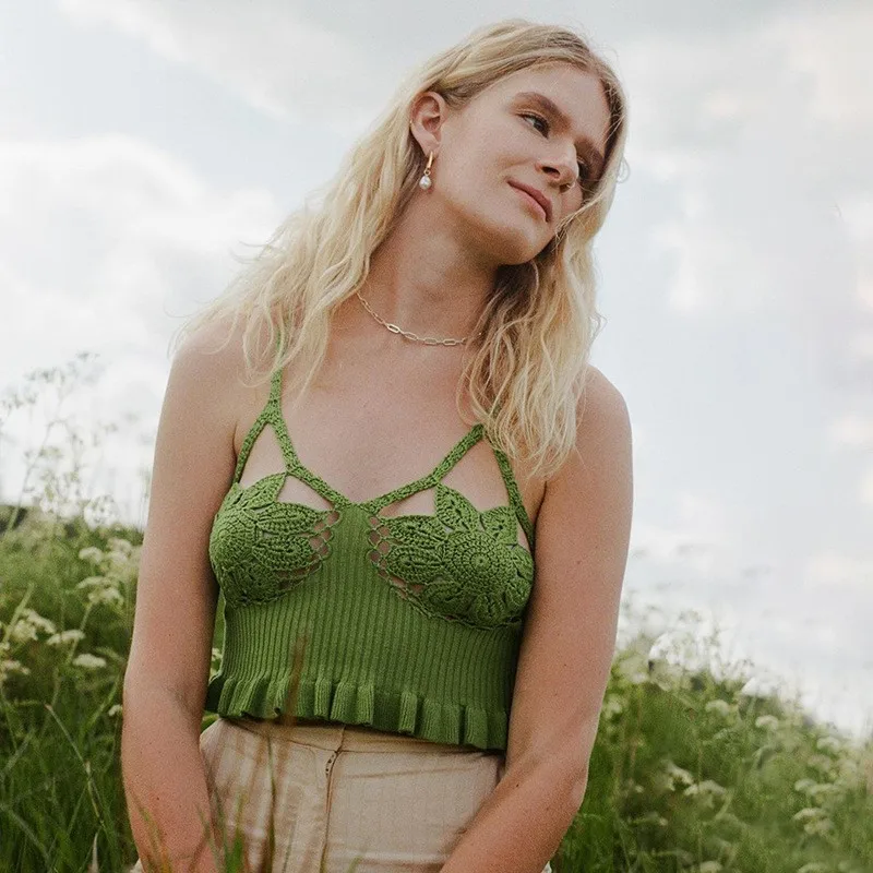 2019 летняя однотонная Трикотажная майка на бретельках женский сексуальный