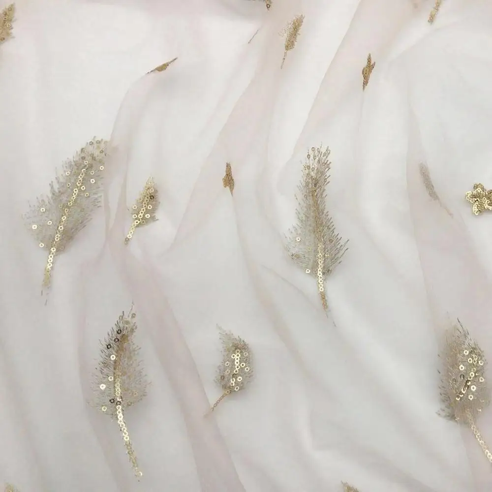 Блестящая вышивка блестками фототкань для юбки-пачки фотоплатье ручная работа