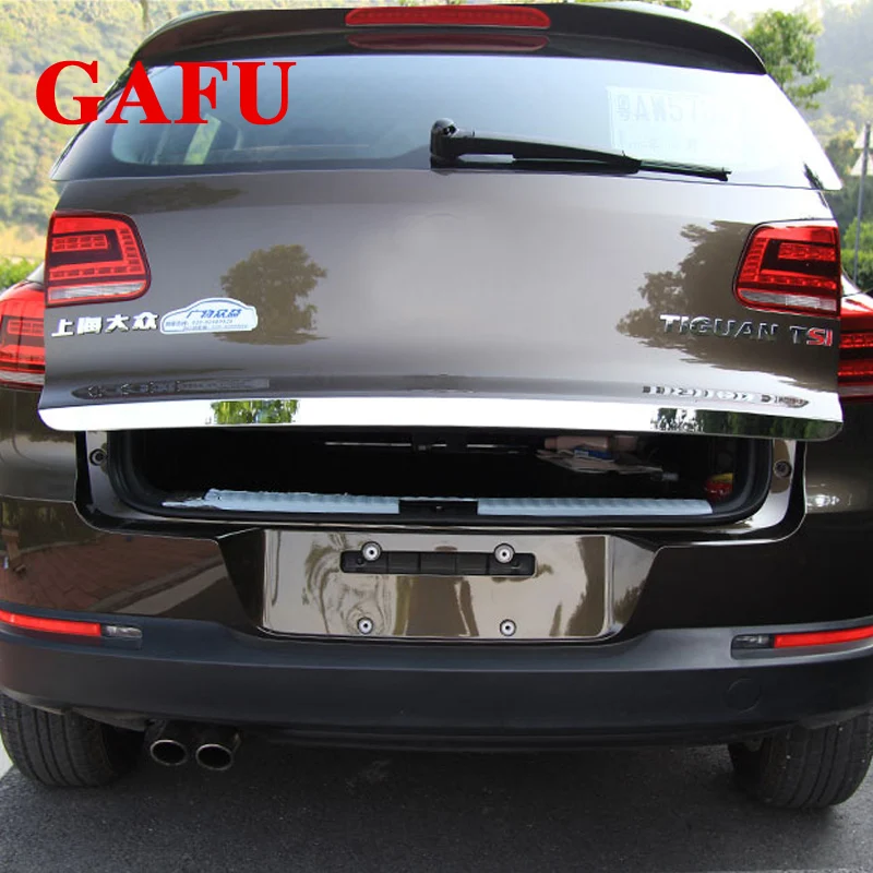 Хромированная накладка на дверь задней двери багажника для Vw Tiguan 2010 2011 2012 2013 2014 2015