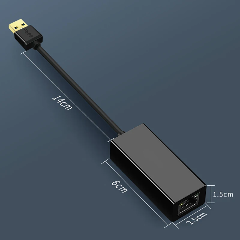 

Ethernet Adapter USB3.0 10/100/1000M Network Card Interface Drive Free LAN Port Computer Converter for Switch Mac OS