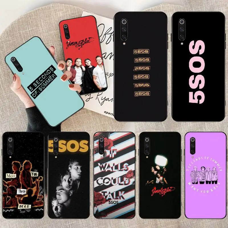 Мягкий чехол для телефона PENGHUWAN 5SOS 5 секунд на лето Redmi Note 8 8A 7 6 6A 5A 4 4X 4A Go Pro Plus