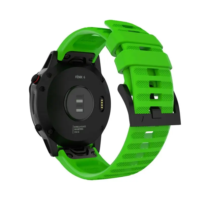 Ремешок силиконовый для Garmin Fenix 6 6X 5 5X Plus 3HR браслет наручных часов Fenix6 Fenix5 26 22 20 мм |