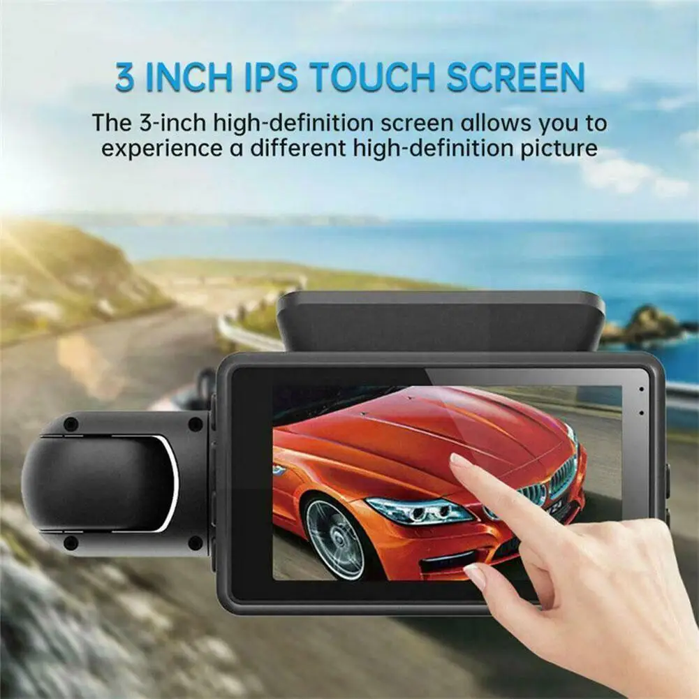 

Lens Dash Cam 3 Inch Car DVR Display Dashboard Camera with Rear View Camera For Auto Rearview Mirror WiFi HD Video Recorde L3W6