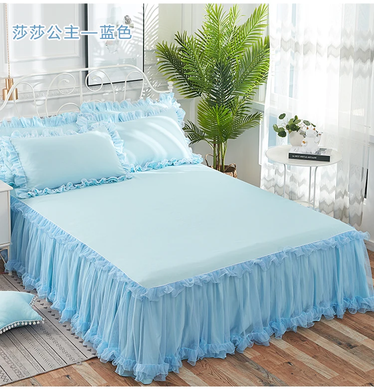 Розовая кружевная простыня наволочки свадебное постельное белье принцессы