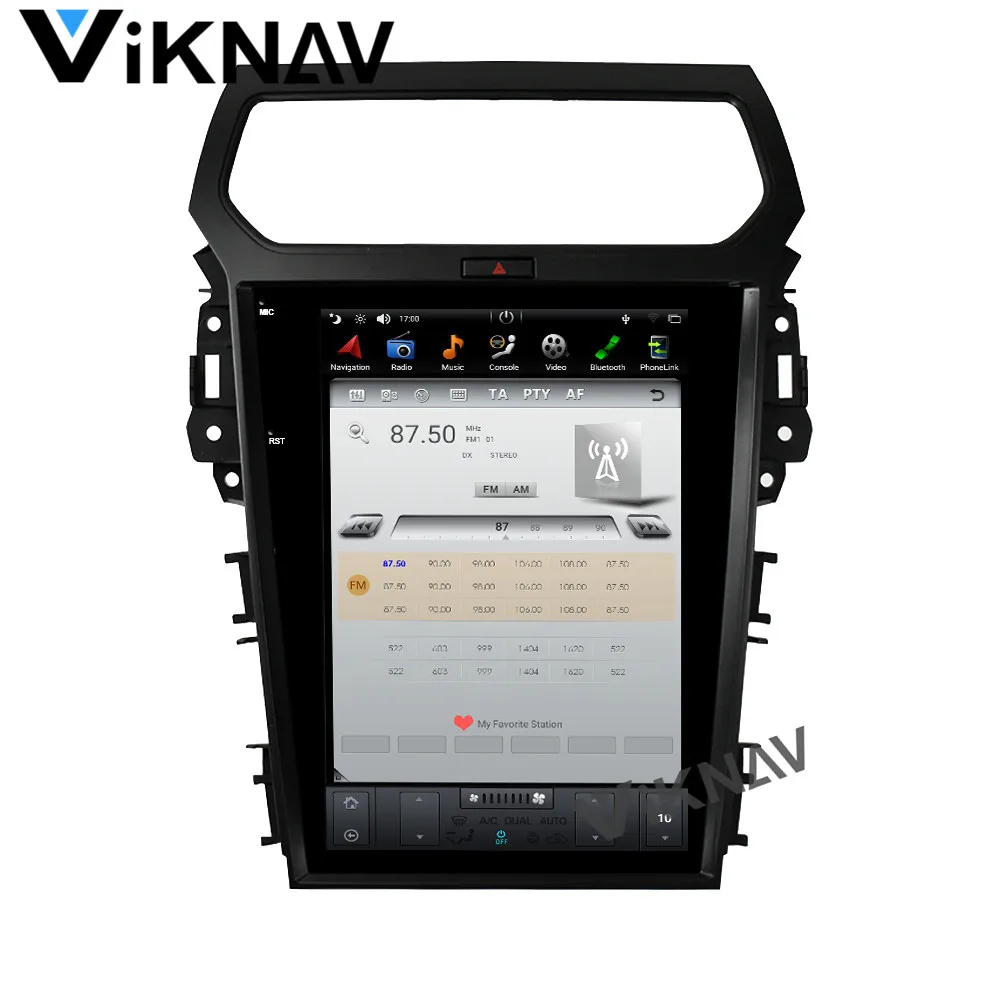 Автомобильный GPS-навигатор с вертикальным экраном для Ford Explorer 2013-2016 12 1 дюймов