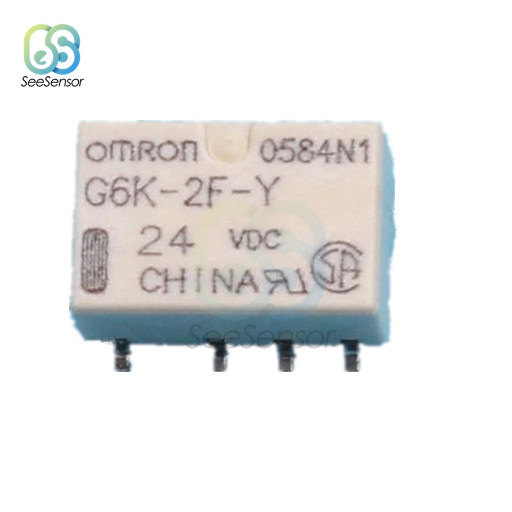 5 шт./лот DC 3V 5V 12V 24V SMD зеркальное реле сигнала 8pin для Omron|Реле| |