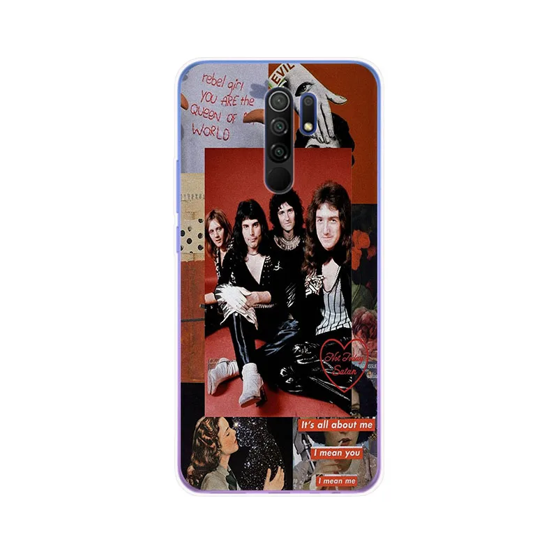 freddie mercury queen band soft phone case for xiaomi redmi note 10 9 pro max 9t 9a 9c 8t 7a 9s 8 7 k40 k20 k30 mi poco x3 cover free global shipping