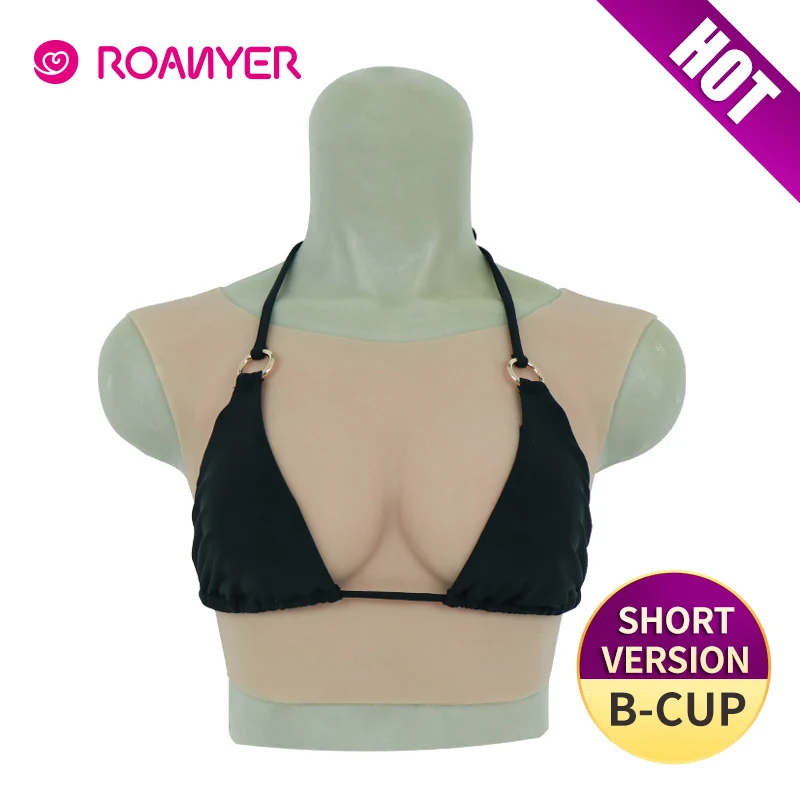 Roanyer Круглый воротник трансгендер Трансвестит Искусственные Силиконовые