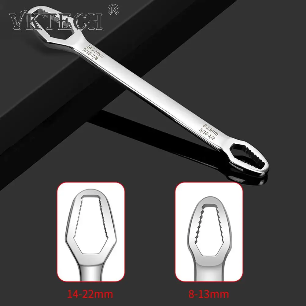 Универсальный Гаечный Ключ Torx с трещоткой 8-22 мм двойной головкой для велосипеда