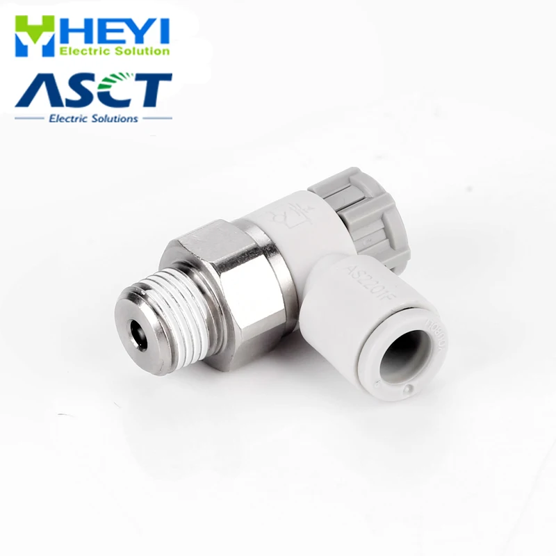 

5 шт./пакет, ASxx01, дроссельная заслонка, тип L, как 6-12мм-1/4 "3/8", стандартная трубка клапана, пневматические вставные фитинги