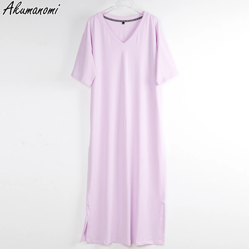 Oversized V Neck Plus Size Women Maxi Dress 4xl 5xl 6xl 7xl 8xl 9xl 10xl Summer Casual Loose Long Korean Harajuku Boho Dresses