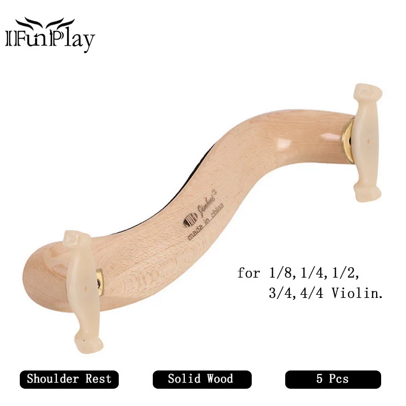 5 шт. масляный Лаки Клен деревянная Скрипка плечевого упора твердой древесины Ева
