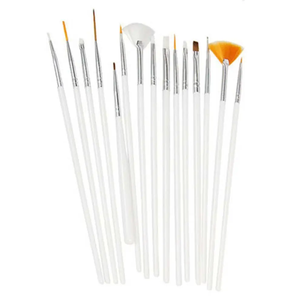 15 шт. Косметический лак для ногтей ручка рисования кисть набор инструментов УФ