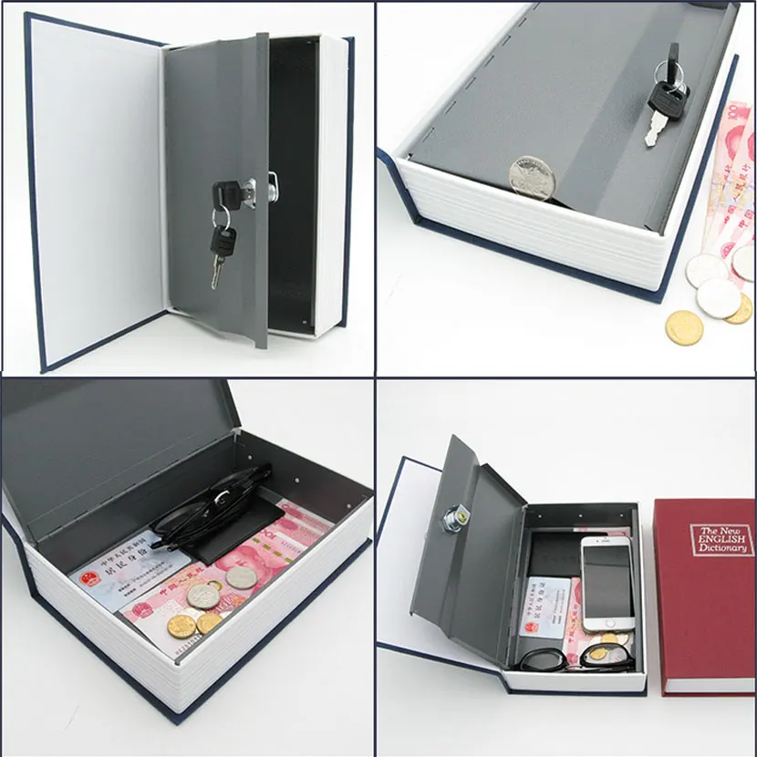 Safe Box  Piggy Bank Moneybox Storage Secret  Hidden Safes Stash Compartment Security Protection Home Decoration  Props Book images - 6