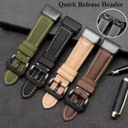 Высококачественный ремешок из натуральной кожи для Garmin Fenix 5X Plus 5 Fenix 6X Pro 6 3 HR быстросъемный ремешок Forerunner 935 945