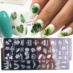 Трафареты для стемпинга ногтей, 12x4 см, 1 шт., TRSTZN01-12