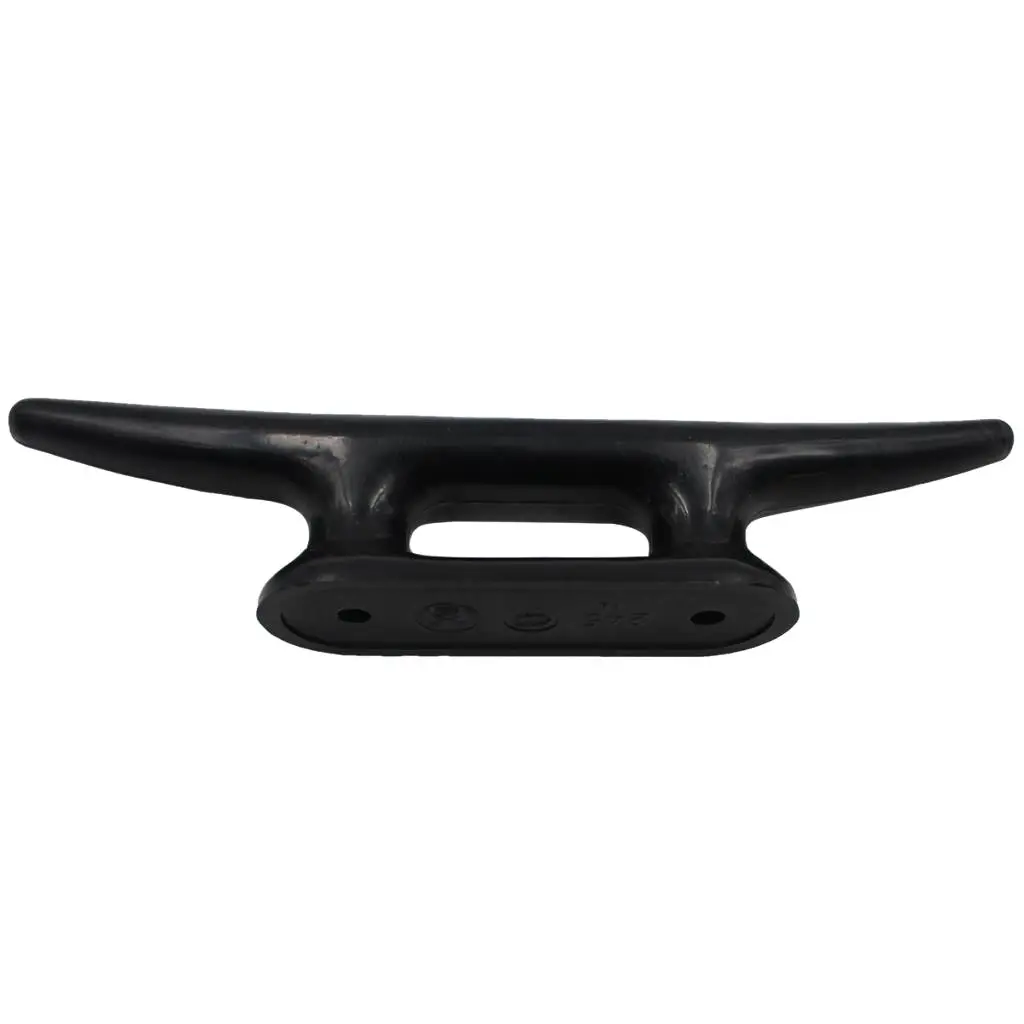 

10" Black Nylon Closed Base Marine Boat & Dock 10 Inch Cleat