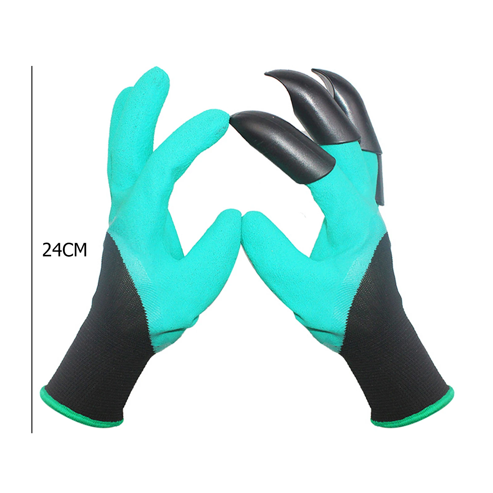 

Garden Gloves With Claws ABS Plastic Garden Rubber Gloves Gardening Digging Planting Durable Waterproof Work Glove Outdoor