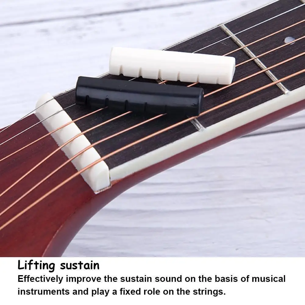 

Guitar Bridge Cow Bone Upper Lower String Saddle For Classic Folk Acoustic Guitar Accessories Guitar Instruments M9E0