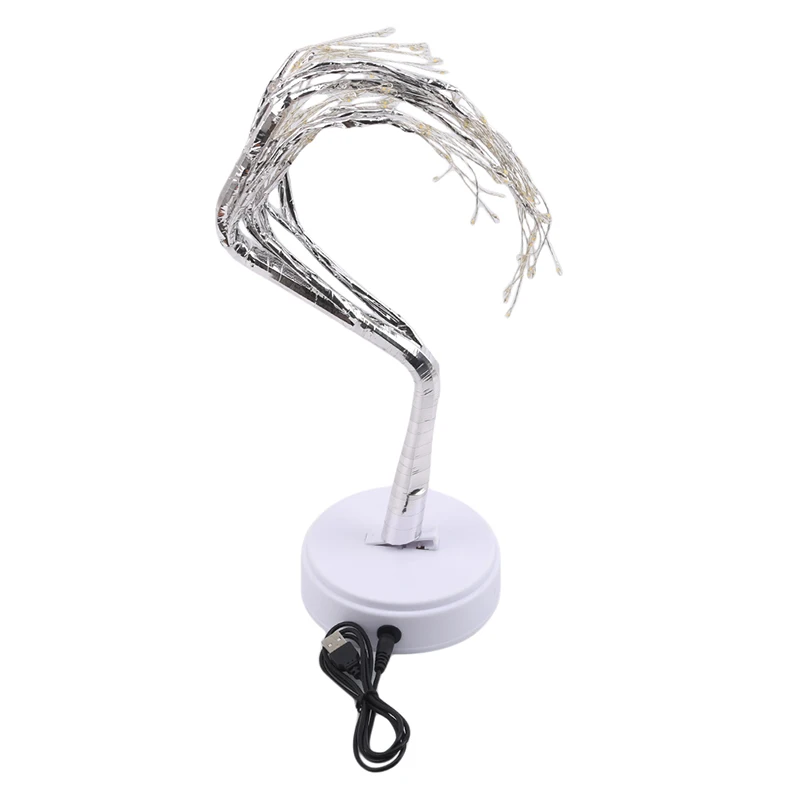 USB 3D лампа настольная Медный провод Ночной светильник на рождественскую елку для