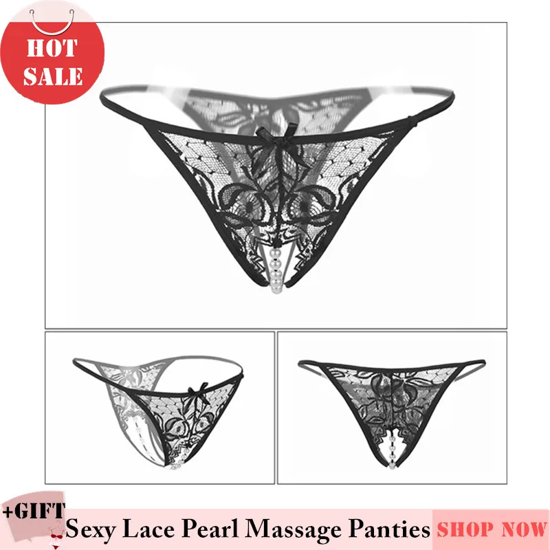 Женские стринги трусики жемчужная цепочка Эротическая эластичность