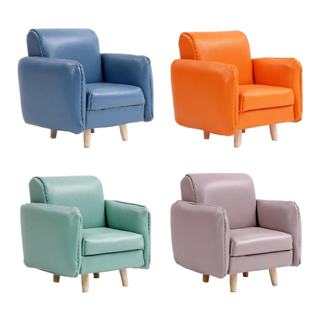

1:12 Single Dollhouse Sofa Furniture Model Bedroom Ornament Miniature Living Space Dining Room Simulation