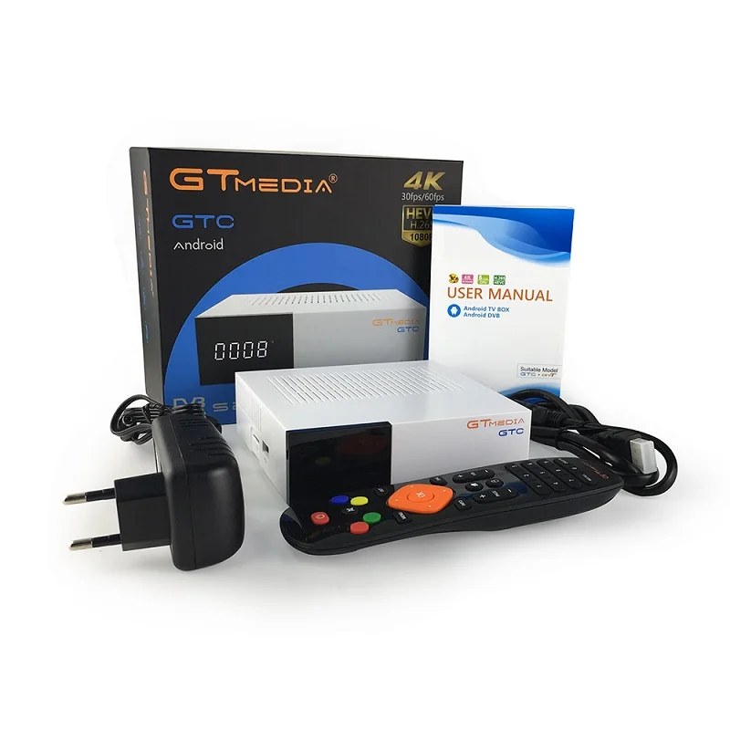2 шт./лот GTmedia GTC android 6 0 спутниковый ресивер фотосессия ГБ + 16 Amlogic S905D | Электроника