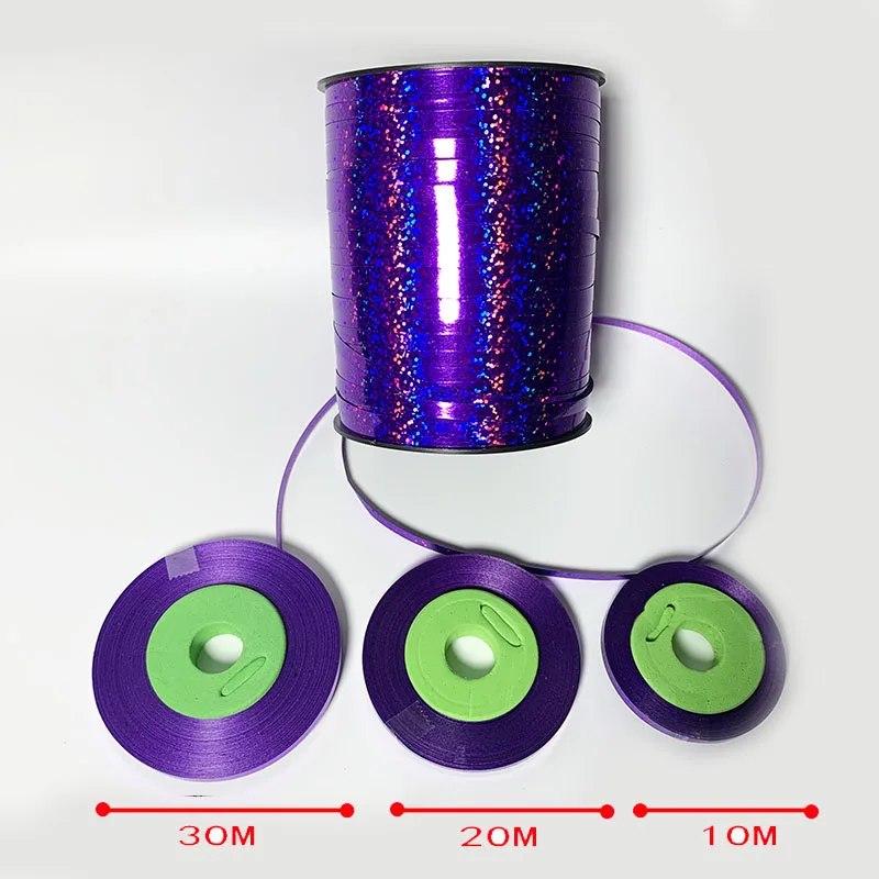 H Ynaayu 10 м 30 м красочные DIY ленты для воздушных шаров Подарочная сумка лента для торта аксессуары Принадлежности для дня рождения Свадебная вечеринка украшения - Цвет: H