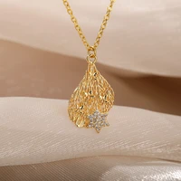 star butterfly necklace for women crystal zircon pendant necklaces collar chain engagement jewelry christmas gift