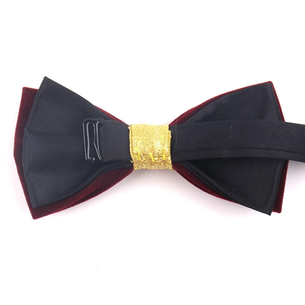 Винно красный галстук бабочка ручной работы для мужчин и женщин классический