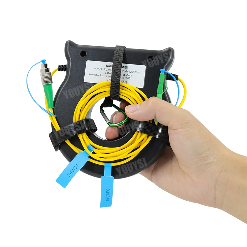 LC/APC FC/APC OTDR волоконный пусковой кабель коробка 150 м/300 м/500 м/1 км SM 9/1310 мкм