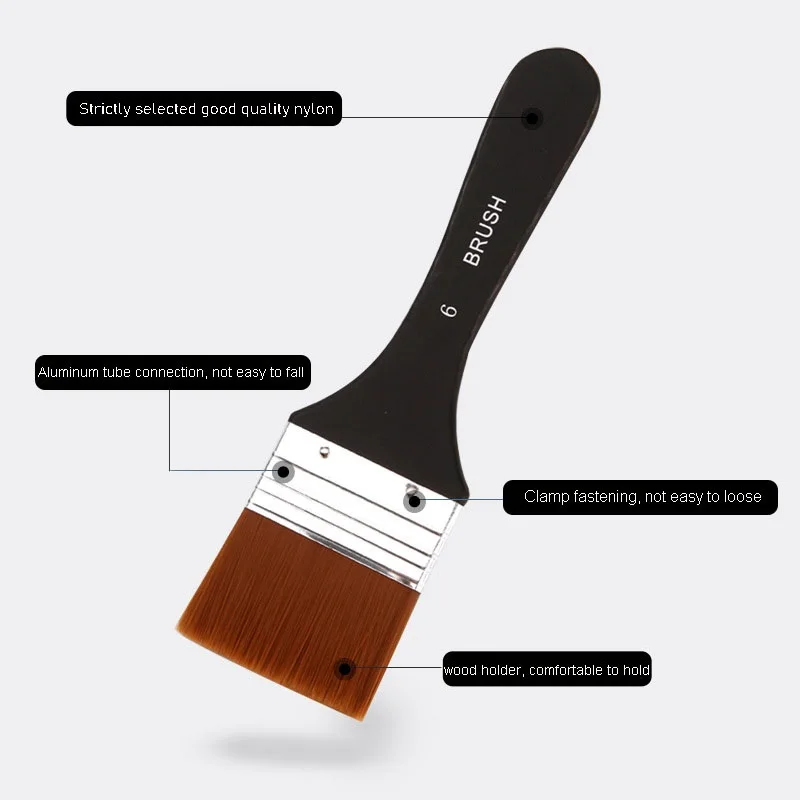 1 шт. нейлоновая кисть для рисования акварелью или гуашью | Канцтовары офиса и