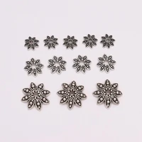 20 100pcslot 7913mm 8 petals antique flower holes beads cap for diy jewelry making findings bracelet needlework accessories