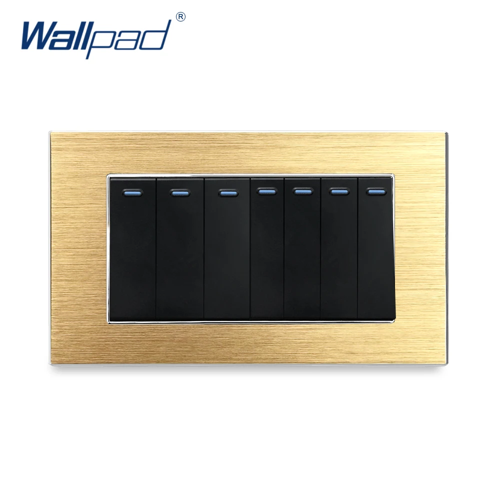 7-клавишный двухсторонний переключатель Wallpad роскошный настенный светильник ель