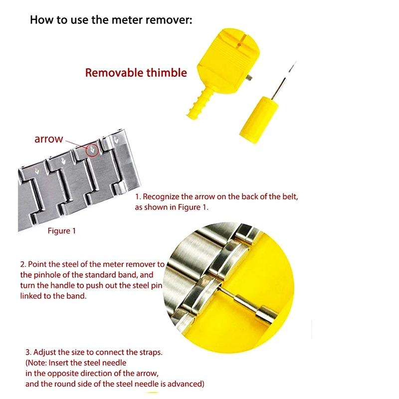 Штифт-Съемник браслета UTHAI p69 со съемником швов пружина регулировка штифта |