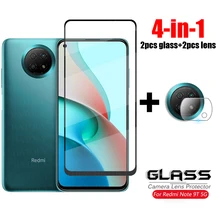 4-in-1 Glass on Redmi Note 9T 10 Pro 5G Full Cover Tempered Glass For Xiaomi Redmi Note 9 T Mi 10T Lite Camera Screen Protector