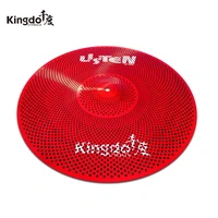kingdo low volume cymbal listen red series 12 spalsh cymbal for drums set
