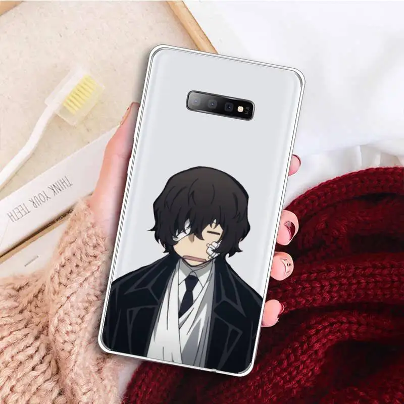

Anime Bungo Stray Dogs Phone Case Transparent for samsung A 21s 50 51 71 S 8 9 20 20fe note 10 20 plus ultra