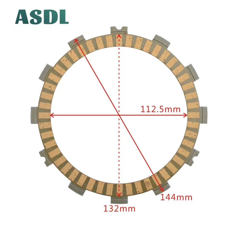 Motorcycle Engine Parts Clutch Friction Plates Kit For Kawasaki KX 125 KH 500 H1F Z200 KZ200A KL 250 KLR RM #d |