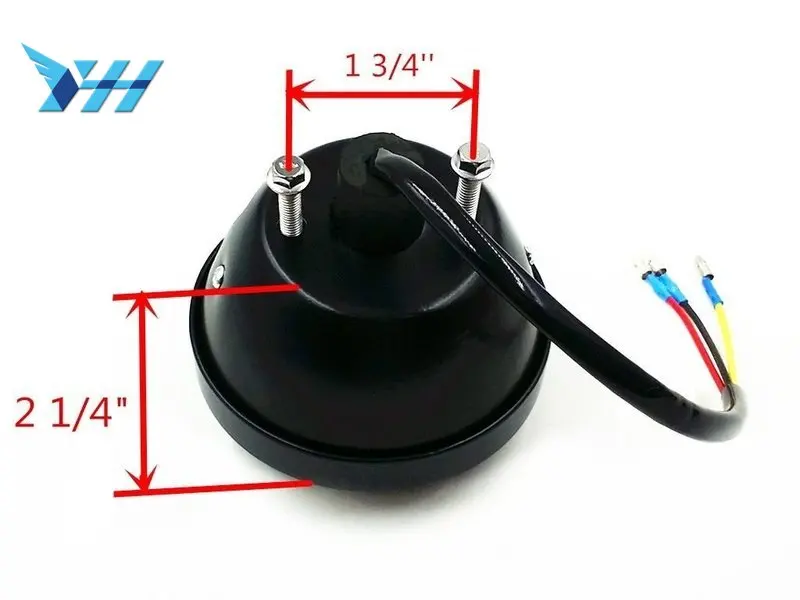 

Black shell gold cover Round Motorcycle Rear Tail Brake Light Fit For Bobber Chopper Rat Hot Custom